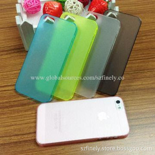 Simple PC Cases for iPhone 5/5S with 0.5mm Thickness, Various Colors Available